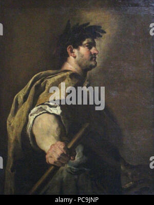 Domitien-Domenico Fetti-Musee 186 Empereur du Louvre Banque D'Images