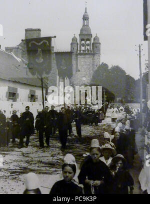 1159 Musée breton Jacques de Thézac Procession de la Fête-Dieu Combrit Banque D'Images