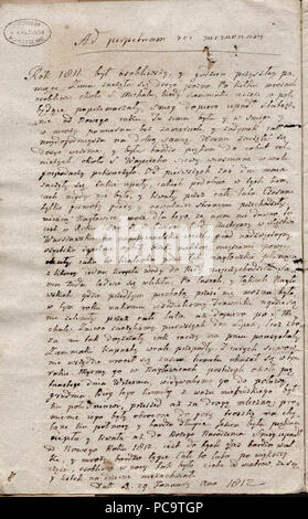 AGAD grande comète de 1811 description. Banque D'Images