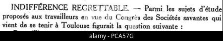 104 Bulletin de la Société des historiens du théâtre - Titre de l'article Banque D'Images