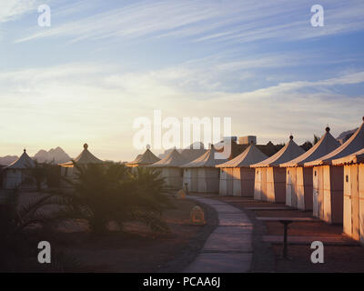 Wadi Rum camp bédouin, Jordanie Banque D'Images