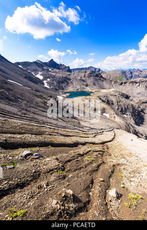 Lei da Muschauns dans le Parc National Suisse, Val Trupchun, vallée de l'Engadine, Grisons, Suisse, Europe Banque D'Images