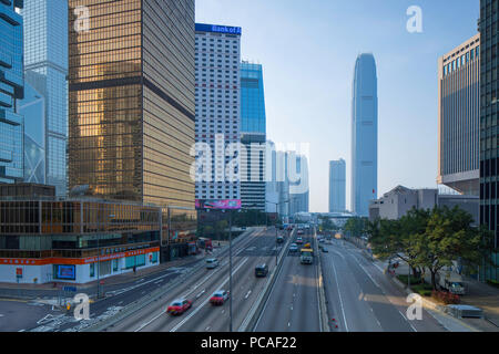 Centre Financier International (CFI) et Connaught Road, Central, Hong Kong Island, Hong Kong, Chine, Asie Banque D'Images