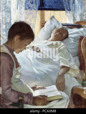 76 La réflexion en bleu (Eva Bonnier) - Nationalmuseum - 18706 Banque D'Images