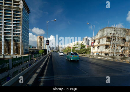 Grands bâtiments prêt & en construction à Lower Parel et Worli salon à Mumbai, Inde. Banque D'Images