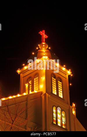 Contrôle interne et d'église, Kumamoto Prefecture, Japan Banque D'Images