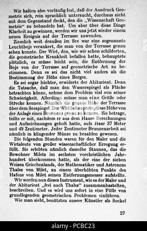 59 Vom Punkt zur Vierten Seite 027 Dimension Banque D'Images