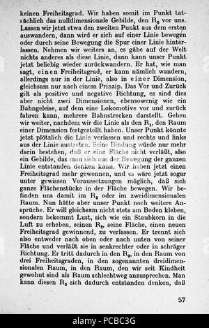 59 Vom Punkt zur Vierten Seite 057 Dimension Banque D'Images