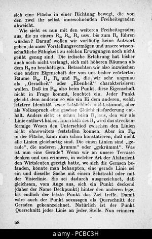 59 Vom Punkt zur Vierten Seite 058 Dimension Banque D'Images