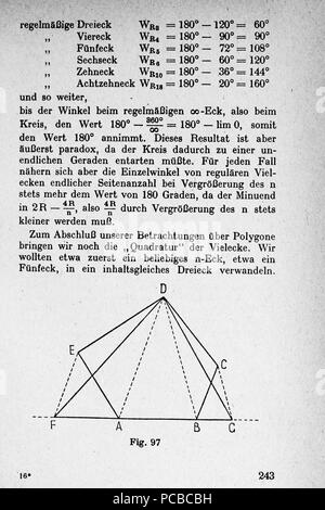 60 Vom Punkt zur Vierten Seite 243 Dimension Banque D'Images