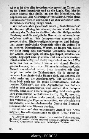 61 Vom Punkt zur Vierten Seite 304 Dimension Banque D'Images