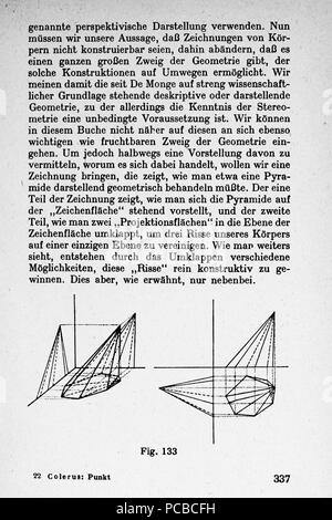 61 Vom Punkt zur Vierten Seite 337 Dimension Banque D'Images