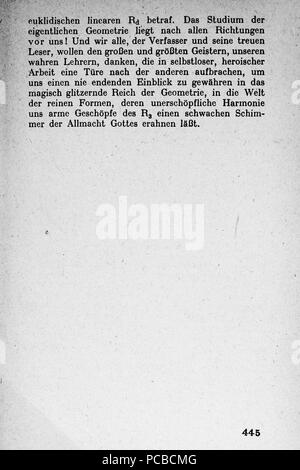 61 Vom Punkt zur Vierten Seite 445 Dimension Banque D'Images