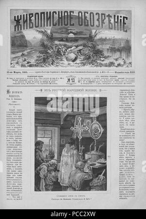 10 Живописное обозрение, 1885 № 01-26 (6 янв. - 30 июня) ; n° 27-52 (7 июля 29 дек - Page 219). Banque D'Images