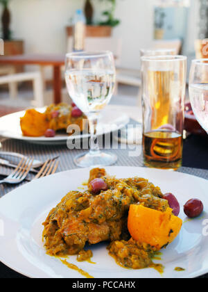 Cours de cuisine à Fès, Maroc Banque D'Images