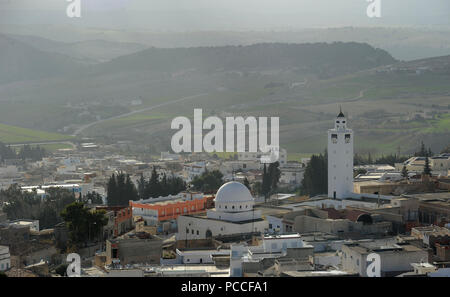 14 février 2013 - El Kef, Tunisie : Photo de la mosquée de Sidi Ali Ben Salah à El Kef, un lieu de culte réputé pour sa communauté islamiste salafiste. La mosquée Sidi Ali Ben Salah, un lieu de rassemblement pour la communauté salafiste d'El Kef. *** FRANCE / PAS DE VENTES DE MÉDIAS FRANÇAIS *** Banque D'Images