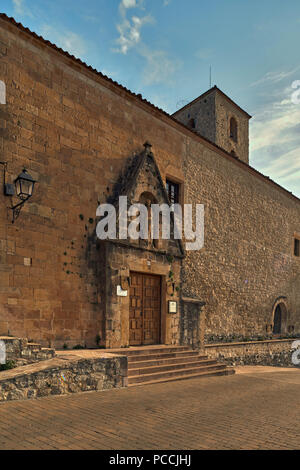 Chambre du parc Centre d'interprétation de la Las Hoces del Rio Duraton, ancienne église de Santiago de Sepulveda, Segovia, Espagne Banque D'Images