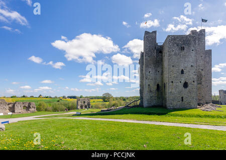 Le Château de Trim, garniture, comté de Meath, Leinster, Irlande Banque D'Images