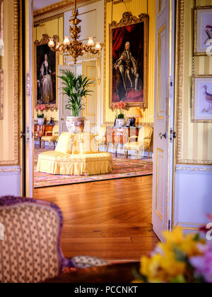 Intérieur de Goodwood House, West Sussex Banque D'Images