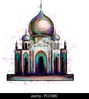 Mosquée musulmane l'Islam Illustration de Vecteur