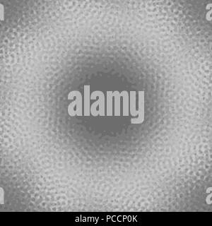 Radial gris foncé motif de cercles structurés, vector illustration Illustration de Vecteur
