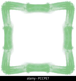 Art déco vert aquarelle frame border pattern, vector illustration Illustration de Vecteur