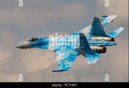 Sukhoi Su27, l'Armée de l'air ukrainienne Banque D'Images