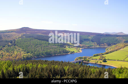 Vue sur le réservoir Derwent dans le Peak District, Derbyshire Banque D'Images