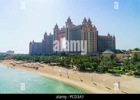 Atlantis, The Palm, un hôtel de luxe sur l'île de Palm Jumeirah, Dubai, Émirats arabes unis, Moyen Orient Banque D'Images