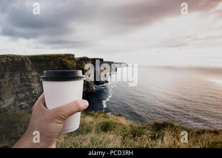 Les falaises de Moher, Irlande Banque D'Images