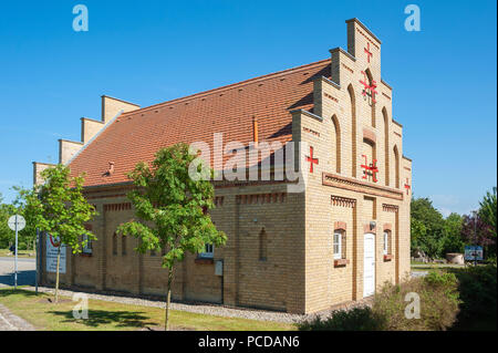 Bâtiment de la volunteer fire department Putgarten, Le Cap Arkona, Rügen, Mecklembourg-Poméranie-Occidentale, Allemagne, Europe Banque D'Images