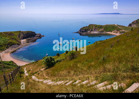 La côte jurassique de paysages - Angleterre Banque D'Images