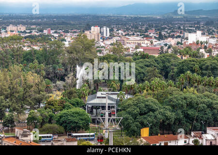 Vue aérienne de la ville de Salta - Salta, Argentine Banque D'Images