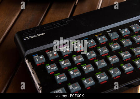 Sinclair Spectrum ZX Clavier close up Banque D'Images