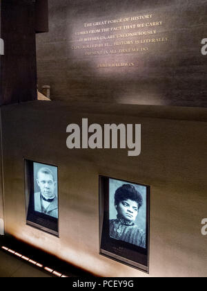 Images de droits civils personnalités sont affichées au Smithsonian African American Museum à Washington, D.C. Banque D'Images