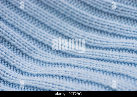 Couleur bleu agita knitwear fond macro texture Banque D'Images