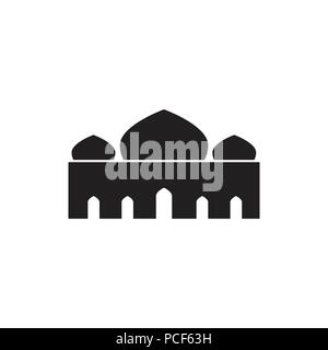Dôme Mosquée Triple Silhouette Vecteur Illustration Graphisme personnalisé Illustration de Vecteur
