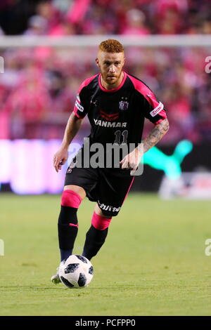 Osaka, Japon. 1er août 2018. Souza (Cerezo) Football/soccer : 2018 J1 match de championnat entre Cerezo Osaka 1-1 Vissel Kobe au Kincho Stadium à Osaka, Japon . Credit : Naoki Nishimura/AFLO SPORT/Alamy Live News Banque D'Images