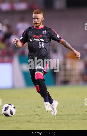 Osaka, Japon. 1er août 2018. Souza (Cerezo) Football/soccer : 2018 J1 match de championnat entre Cerezo Osaka 1-1 Vissel Kobe au Kincho Stadium à Osaka, Japon . Credit : Naoki Nishimura/AFLO SPORT/Alamy Live News Banque D'Images