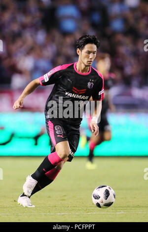 Osaka, Japon. 1er août 2018. Kenyu Sugimoto (Cerezo) Football/soccer : 2018 J1 match de championnat entre Cerezo Osaka 1-1 Vissel Kobe au Kincho Stadium à Osaka, Japon . Credit : Naoki Nishimura/AFLO SPORT/Alamy Live News Banque D'Images