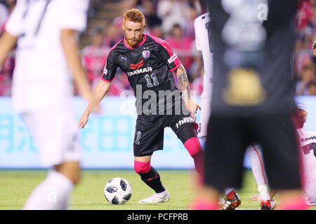 Osaka, Japon. 1er août 2018. Souza (Cerezo) Football/soccer : 2018 J1 match de championnat entre Cerezo Osaka 1-1 Vissel Kobe au Kincho Stadium à Osaka, Japon . Credit : Naoki Nishimura/AFLO SPORT/Alamy Live News Banque D'Images