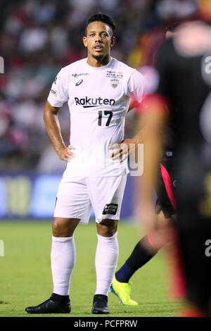 Osaka, Japon. 1er août 2018. Wellington (Vissel) Football/soccer : 2018 J1 match de championnat entre Cerezo Osaka 1-1 Vissel Kobe au Kincho Stadium à Osaka, Japon . Credit : Naoki Nishimura/AFLO SPORT/Alamy Live News Banque D'Images