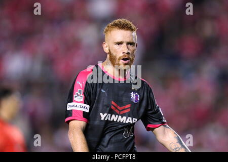 Osaka, Japon. 1er août 2018. Souza (Cerezo) Football/soccer : 2018 J1 match de championnat entre Cerezo Osaka 1-1 Vissel Kobe au Kincho Stadium à Osaka, Japon . Credit : Naoki Nishimura/AFLO SPORT/Alamy Live News Banque D'Images