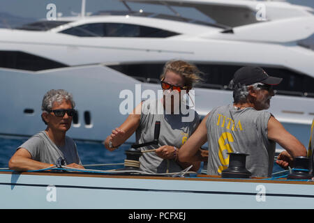 Madrid, Espagne. 09Th Aug 2018. La princesse Elena participe à la régate de la Coupe du Roi à Palma de Majorque, Espagne le 2 août 2018. Credit : Jimmy Olsen/Media Espagne*** ***aucune perforation/Alamy Live News Banque D'Images