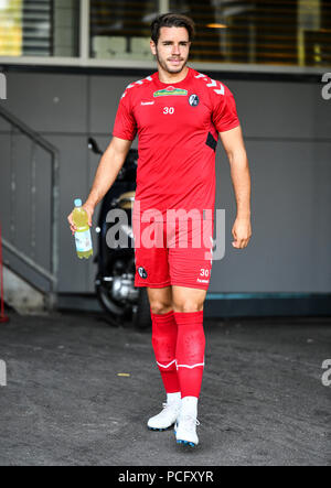 Freiburg, Allemagne. 09Th Aug 2018. Christian Guenter du SC Freiburg. Crédit : Patrick Seeger/dpa/Alamy Live News Banque D'Images