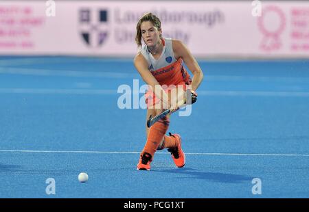 Londres, Royaume-Uni. 2 août 2018. Marloes Keetels (NED). Pays-bas V Angleterre. Match 31. Quart de finale. Womens Hockey World Cup 2018. Lee Valley hockey centre. Queen Elizabeth Olympic Park. Stratford. Londres. UK. 02/08/2018. Credit : Sport en images/Alamy Live News Banque D'Images