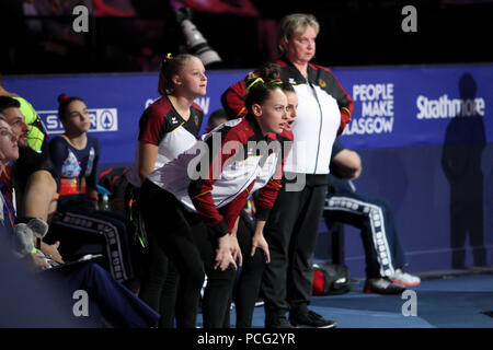 Glasgow, Royaume-Uni. 2 août 2018. Gymnastique artistique féminine européenne à SSE Hydro. Les qualificatifs de l'équipe. Credit Alan Oliver / Alamy Live News Banque D'Images