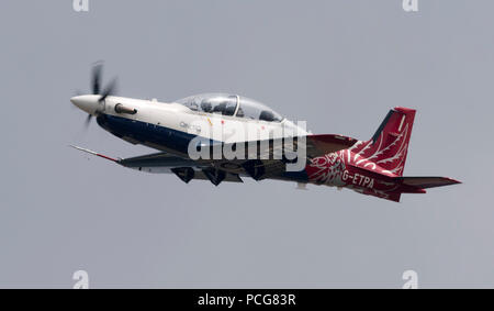 Pilatus PC-21, Qinetiq, G-ETPA, Empire Test Pilots School Banque D'Images