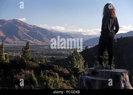 Photo par Tim Cuff - 17 juillet 2018 - Voyage sur la station thermale de Hanmer Springs, District Hurunui, Nouvelle-Zélande Banque D'Images