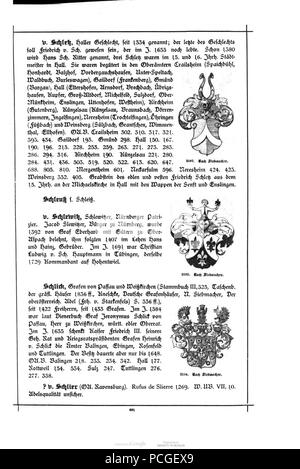 Wuerttembergisches Alberti Adels- und Wappenbuch 0691. Banque D'Images